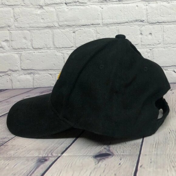 Vintage Hat Cap Strap Back Black Fournier Excavating Adjustable Cotton Embroider - Picture 4 of 7